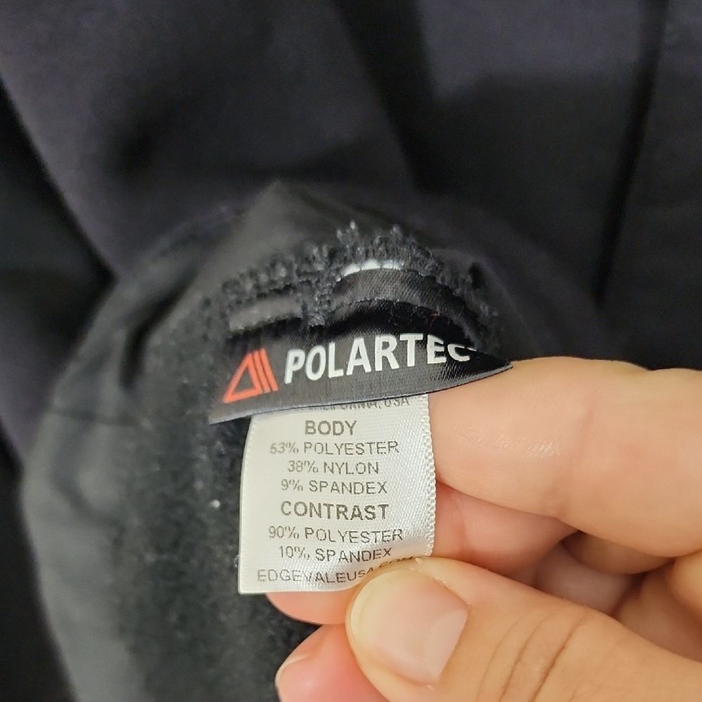 Edgevale Soft Black Fleece Jacket With Contrastating Pocket And Arm Detail Sz L - Picture 3 of 7